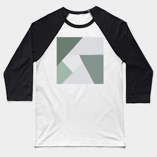 Shades of green in geometric pattern Baseball T-Shirt